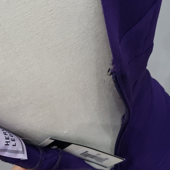 💜NEW Herve Leger S Dress Purple💜 - Picture 11 of 11